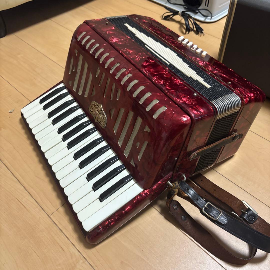 TOMBOアコーディオンNO181 可動確認済み品。 TOMBO No.181 30鍵 18ベース アコーディオン レトロシルバー - メルカリ