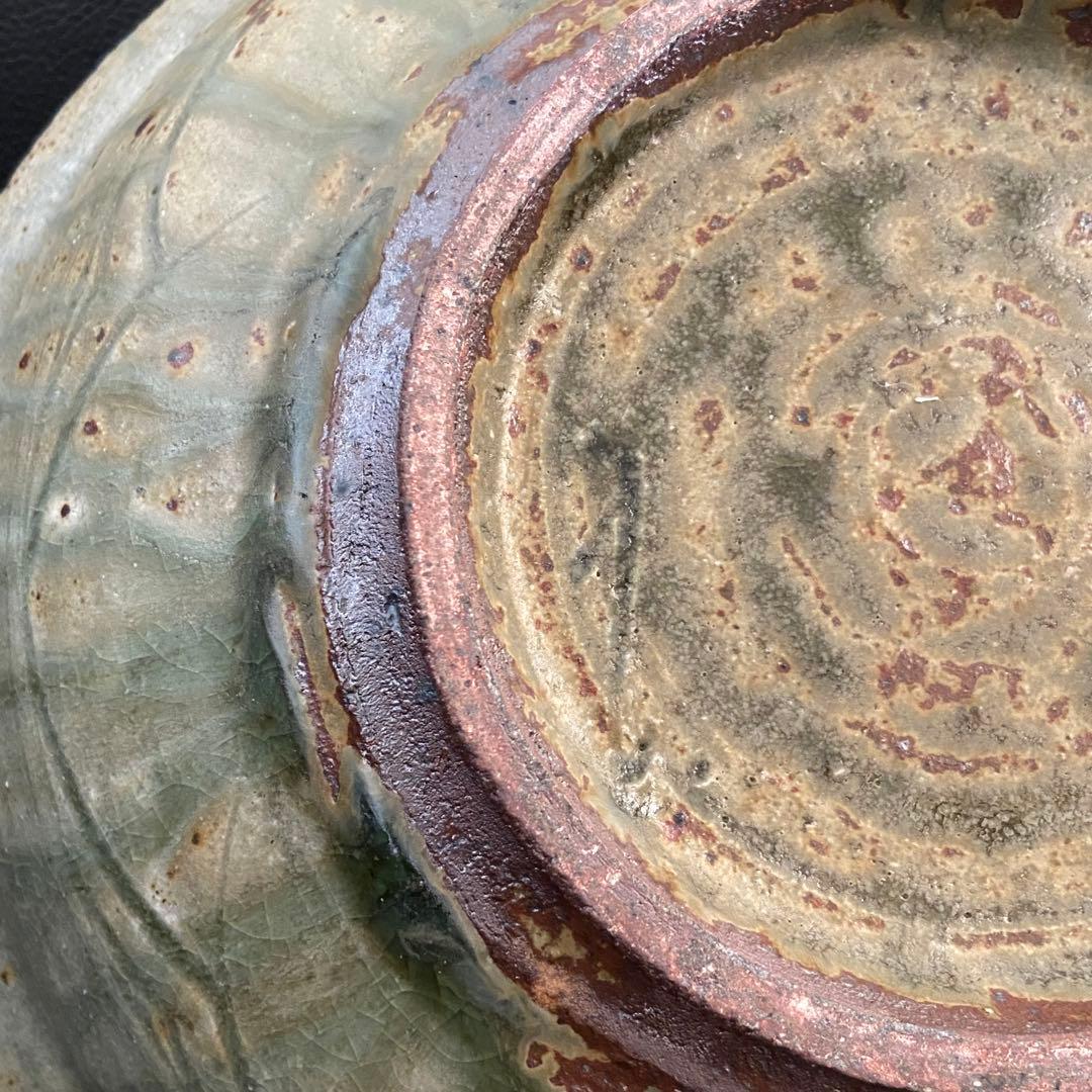 坂口健 白化粧掻落鉢 盛鉢 大皿 25cm 皿 器 作家もの 作陶