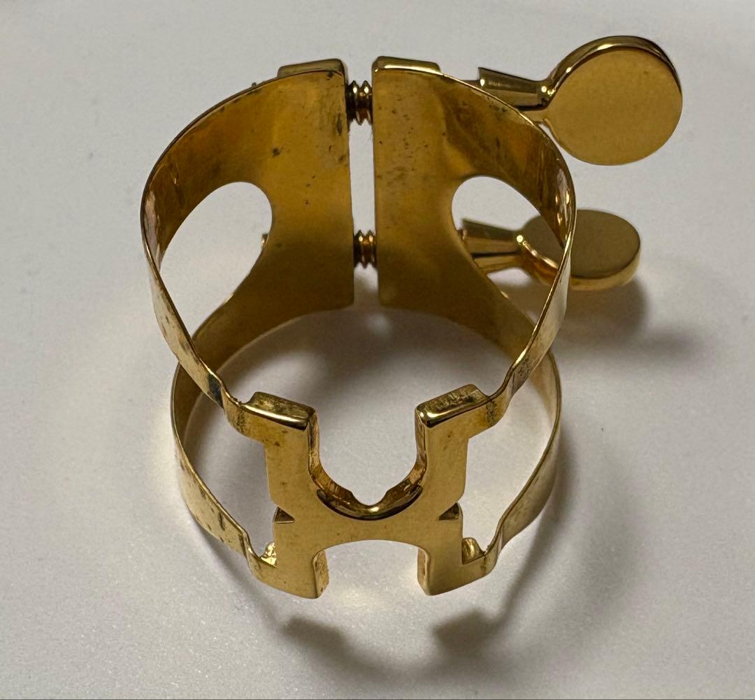 サックスリガチャー　ハリソン復刻A 2 GP. セルマーラバー用 ハリソン 【お取り寄せ品】「A2ir/GP」 アルトサックス セルマーラバー