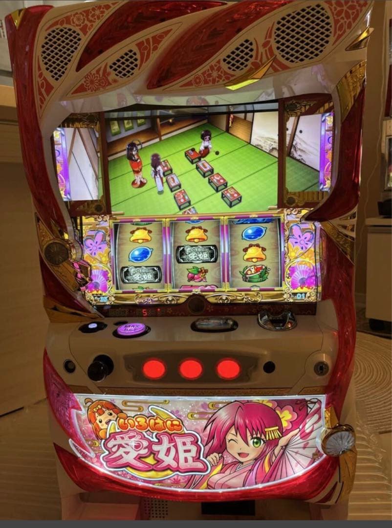 パチスロ実機 6号機 いろはに愛姫 不要機つき 大都技研 いろはに愛姫【中古パチスロ 中古スロット 中古実機】 : 中一