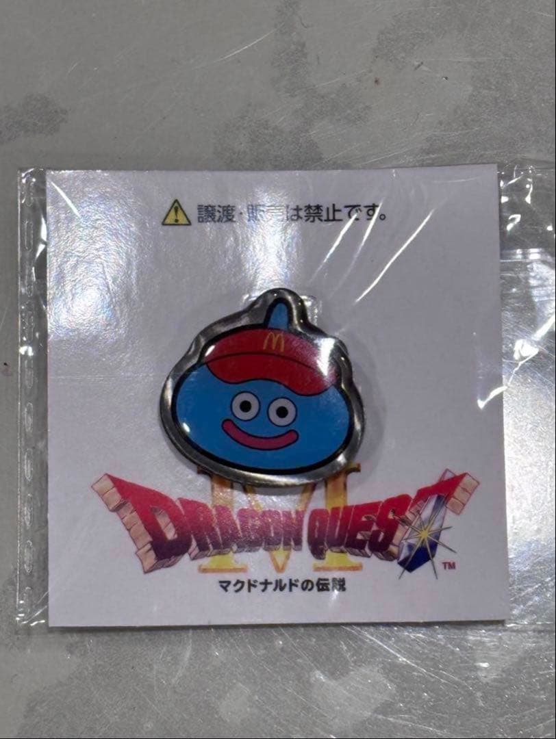 非売品】ドラゴンクエスト マクドナルド コラボ スライム ピンバッジ