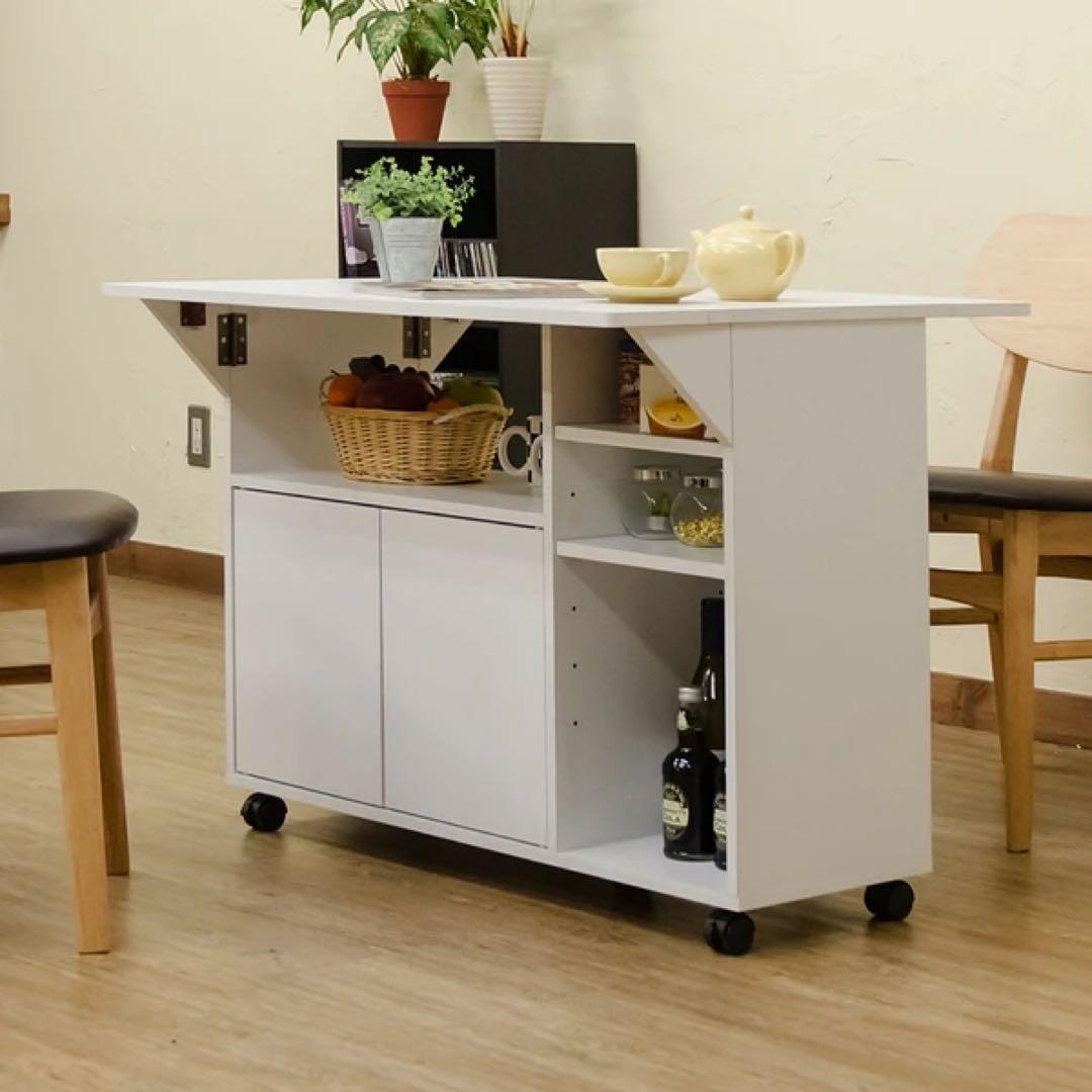 バタフライカウンターテーブル90幅 WAL/WH/NA新品・送料無料