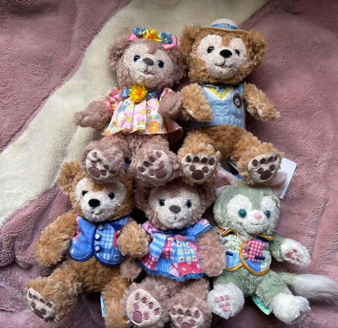 ダッフィー シェリーメイ　ジェラトーニ SSサイズ　ぬいぐるみセット ジェラトーニ初登場☆Wishing TogetherダッフィーぬいぐるみSSサイズ -