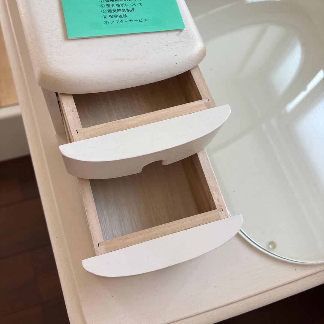 松永工房 カンティーニュ ホワイトドレッサー・鏡台セット - メルカリ