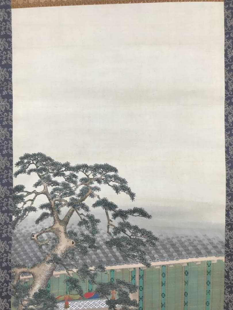 【真作】宮戸松斎/大和心の図/人物図/掛軸/名家伝来/AB-944