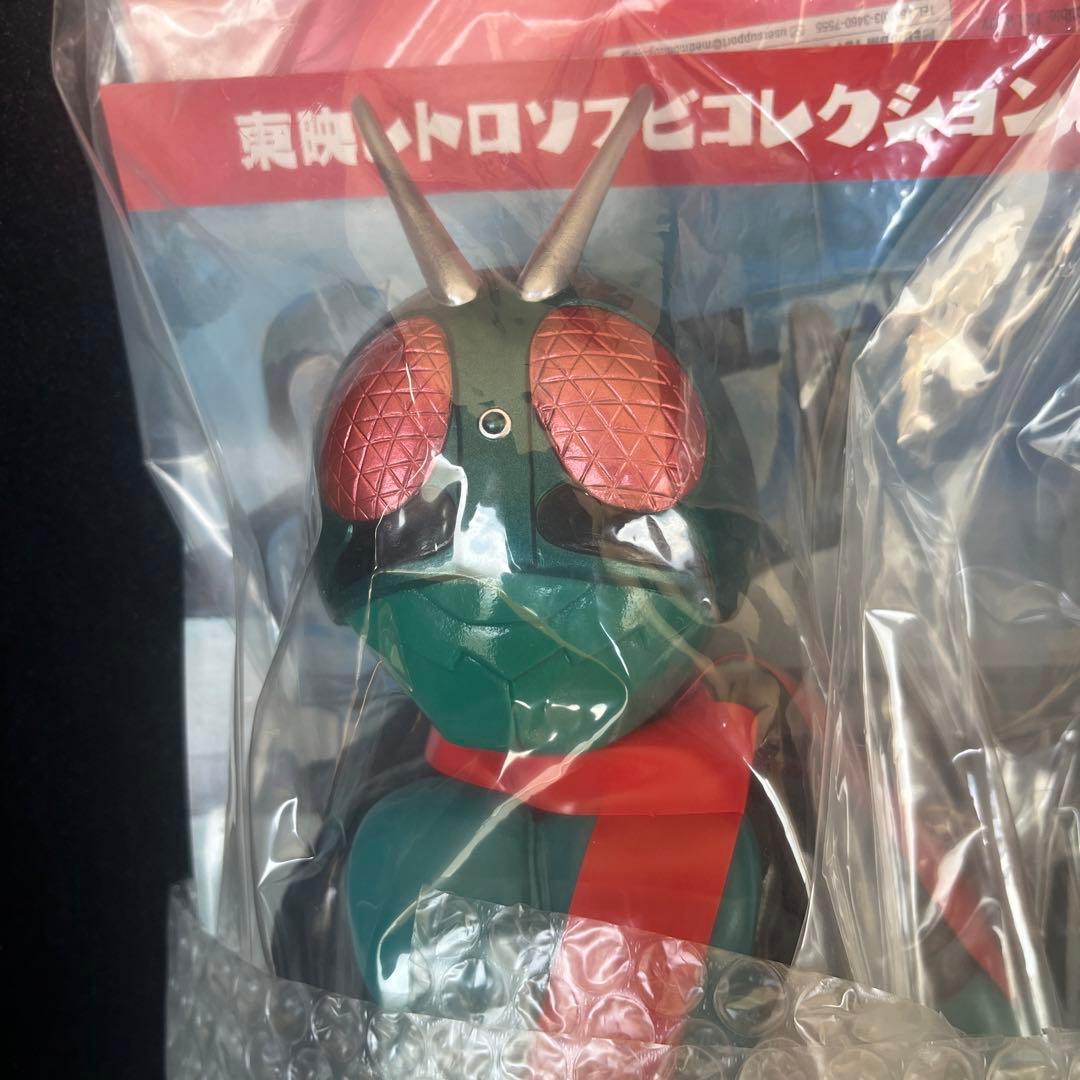 メディコムトイ 製 東映レトロソフビコレクション 仮面ライダー旧1号 ソフビ MEDICOM TOY - 仮面ライダー旧1号(DX版) (仮面ライダーより)