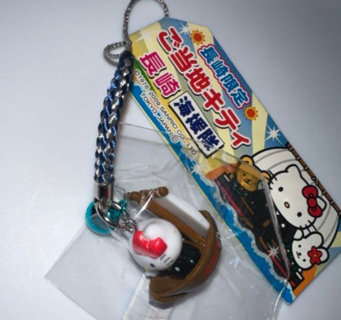ご当地キティ 長崎限定 海援隊バージョン 根付けストラップ ハロー