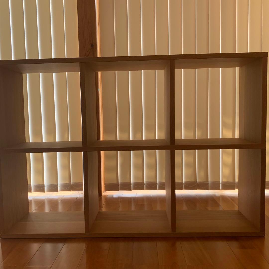 無印良品　スタッキングシェルフ　3段×2列　オーク材 スタッキングシェルフセット・3段×2列・オーク材 | 無印良品