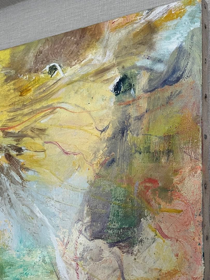 F10号】レモンクラゲが通る 油彩 原画 油絵 絵画 painting - メルカリ