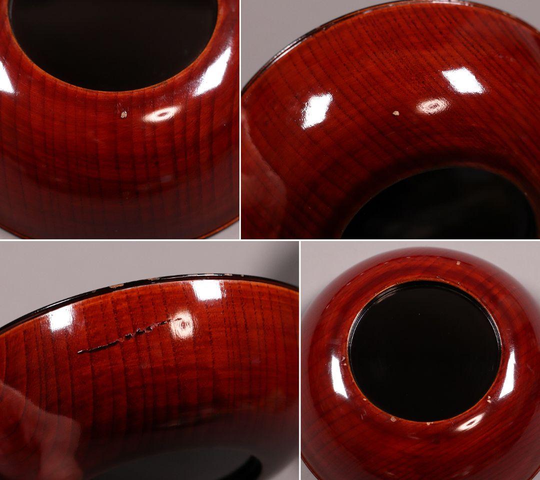 漆芸 輪島塗 松蒔絵 木皿 二十客 欅地 木地溜塗 黒塗 金蒔絵 【MA359