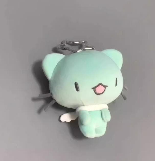 ぬいぐるみ キーホルダー ねこ 天使 ミントグリーン 楽天市場】ぼうみたいなねこ マスコット ぬいぐるみ キーホルダー 猫