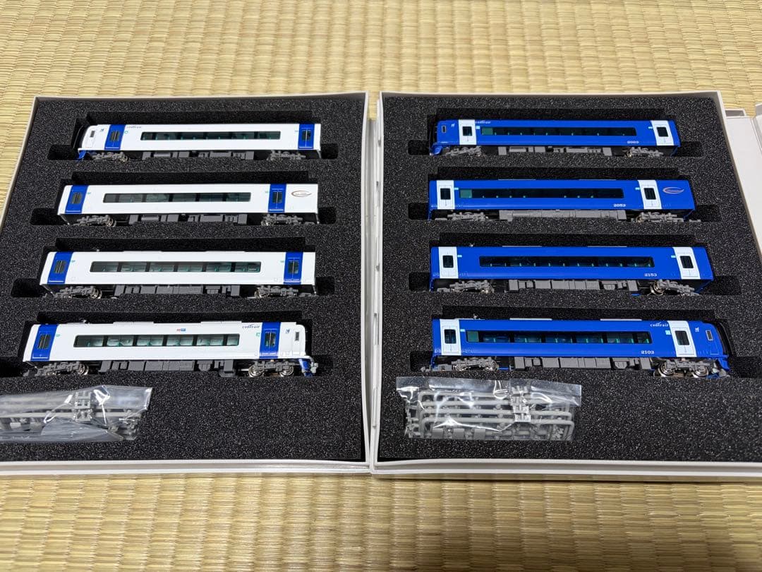 名鉄2000系　8両セット　ブルーミュースカイとミュースカイ 名鉄 2000系 (名鉄 創業130周年記念・ブルーミュースカイ) 4両編成