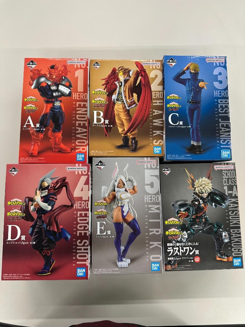 【未開封品】一番くじ ヒロアカ Top 5！A・B・C・D・E・ラストワン賞 一番くじ 僕のヒーローアカデミア The Top 5！