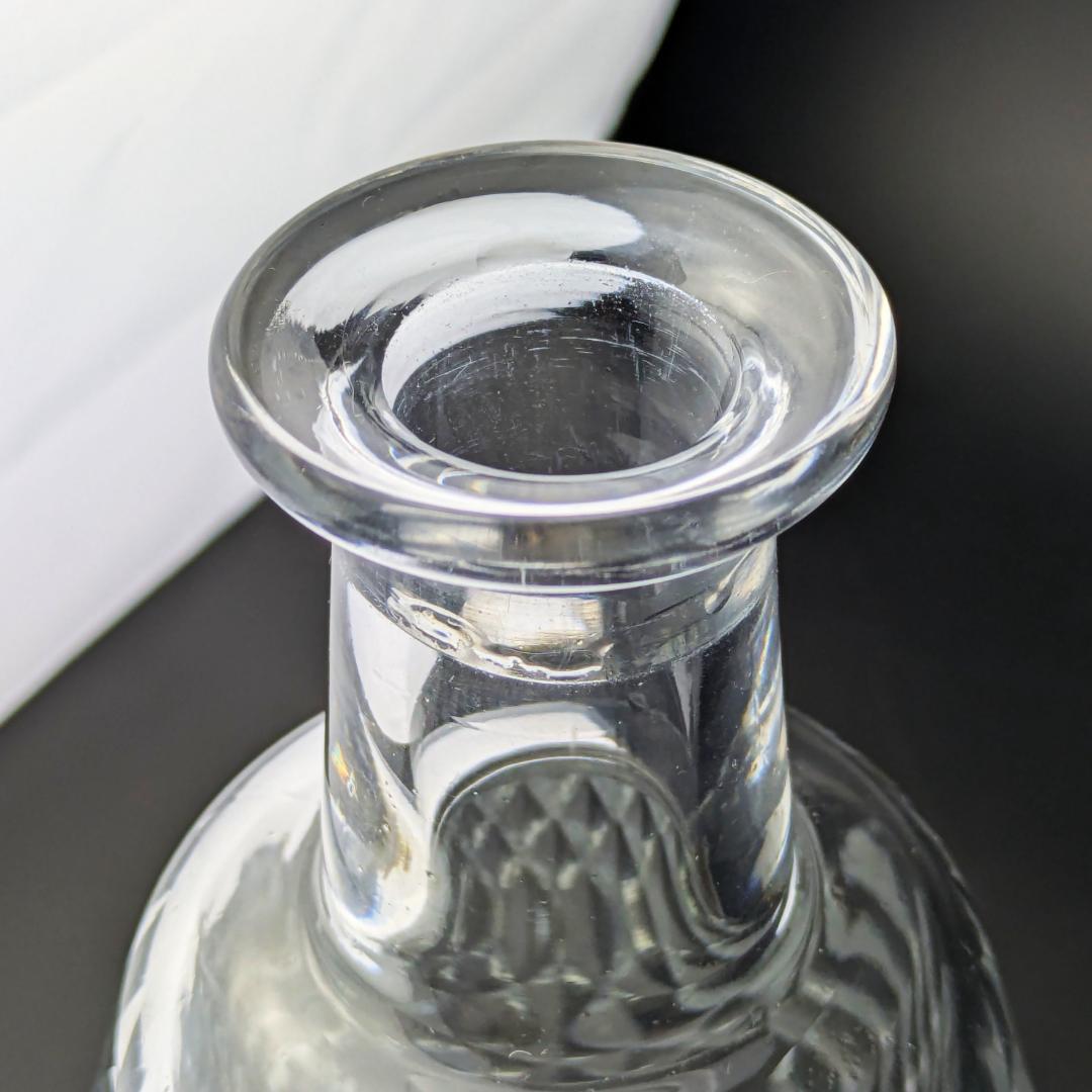 バカラ アルマニャック ダイヤカット デキャンタ 仏ヴィンテージ 刻印