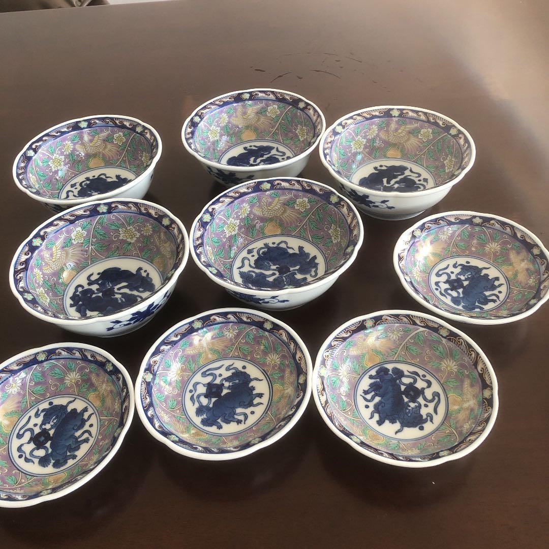 ②富貴長春　中鉢5客　小鉢4客セット 楽天市場】波佐見焼 小鉢 おしゃれ 和食器 4個セット 10cm 染錦 型