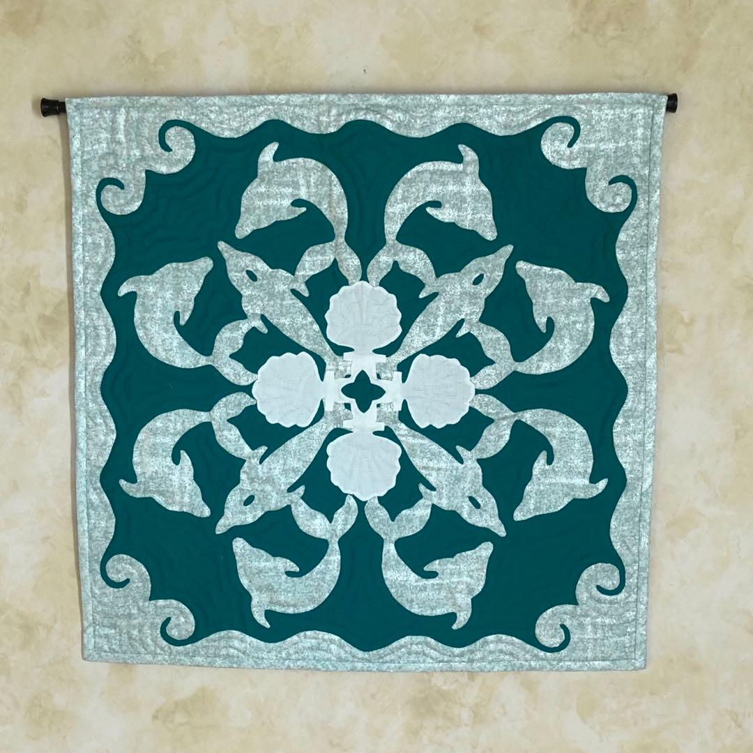 ハワイアンキルト  イルカのタペストリー お値下げ❣️ハワイアンキルト イルカのタペストリー - MYUMYUYT'S