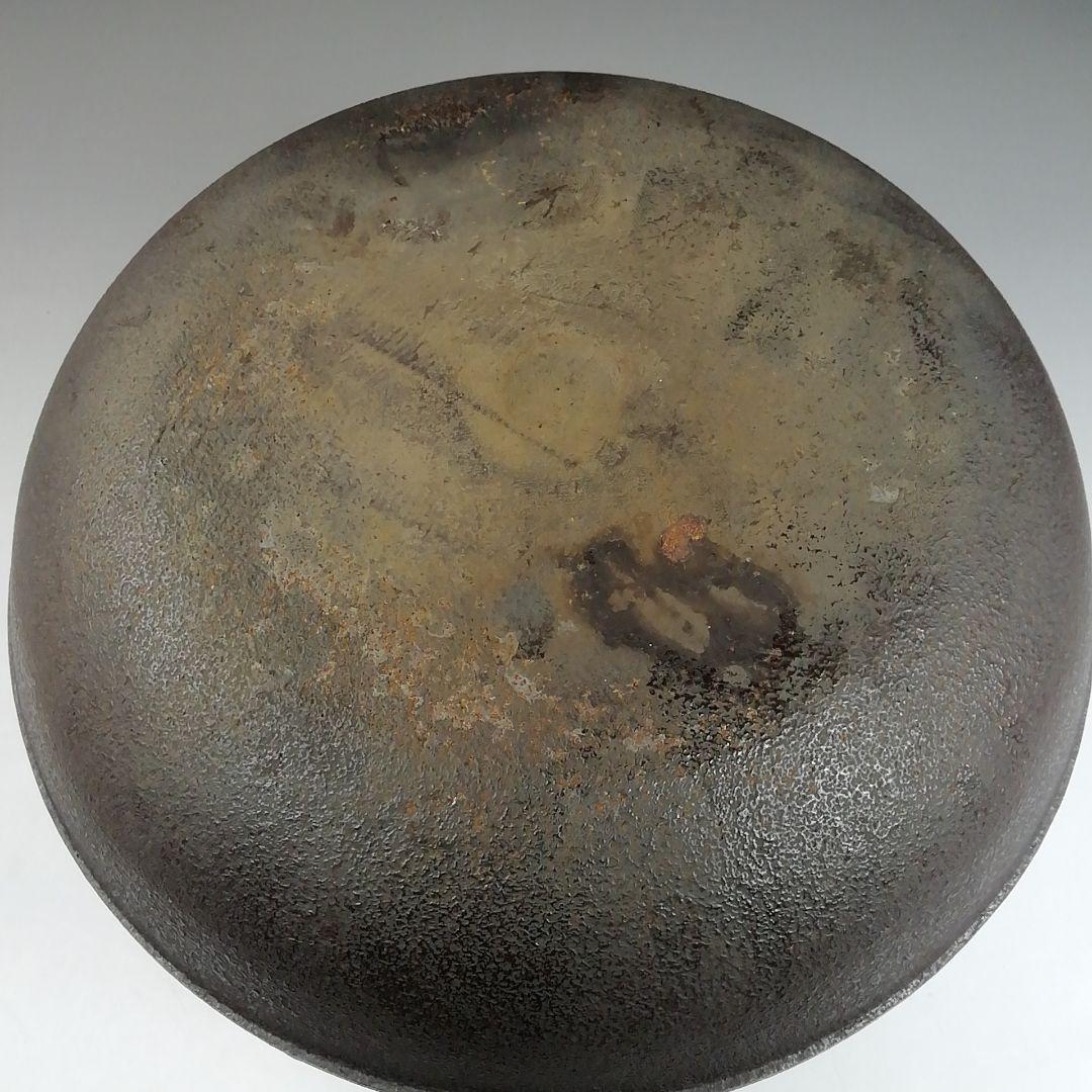 W173 茶釜 『浜松紋 立口肩衝釜』『釜師 佐藤清光』『鉄釜』 共箱