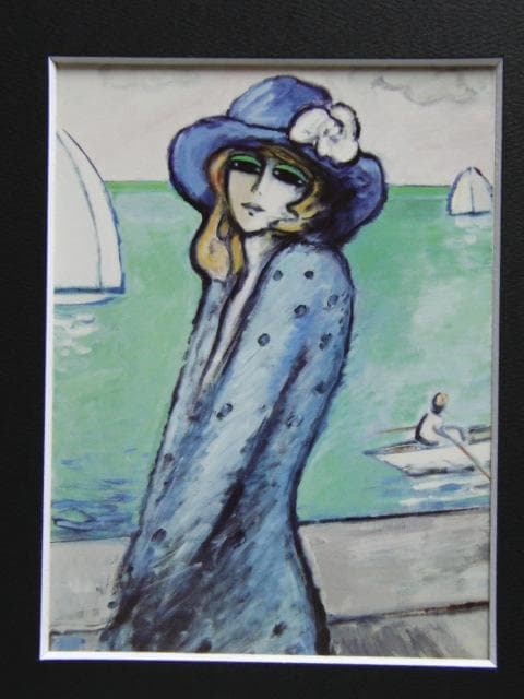 カシニョール（Cassigneul）、青い服を着た女、希少な画集より カシニョール（Cassigneul）、青い服を着た女、希少な画集より - メルカリ