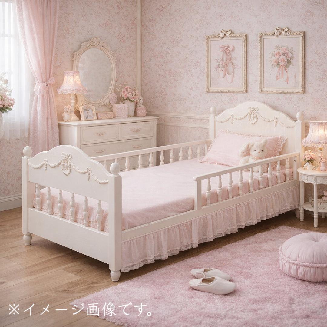 【新品】大人可愛い　アンティーク風　リボンレリーフ　木製ベッド　セミシングル 楽天市場】【P5倍！25日限定】【直送】デザイン収納ベッド(シングル