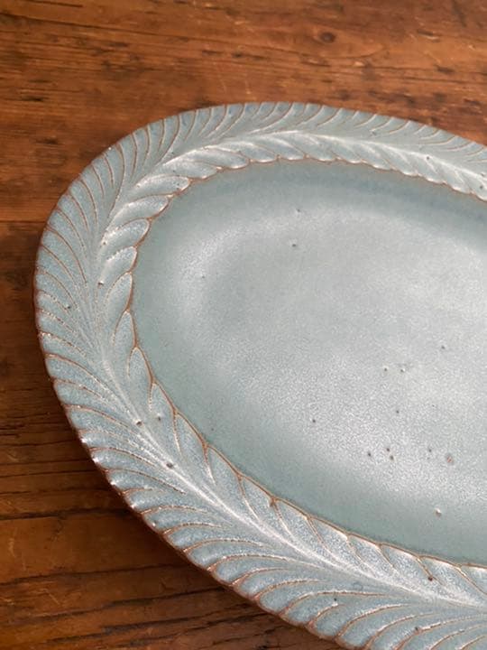 松塚裕子 レリーフ オーバルプレート Lサイズ - メルカリ