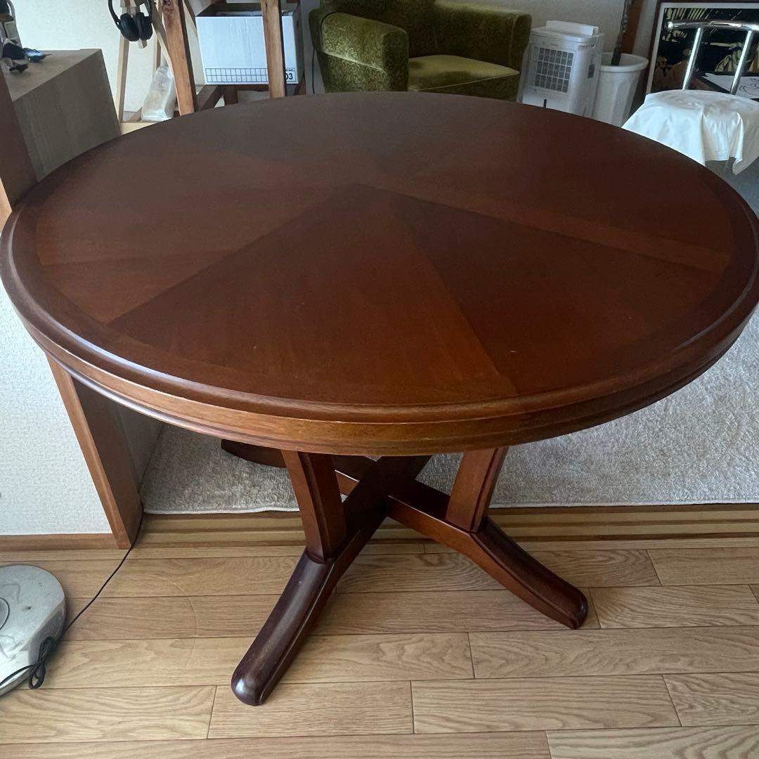 マルニ木工　丸テーブル　地中海シリーズ マルニ木工 MARUNI 地中海シリーズ ダイニングテーブル(伸長式) No