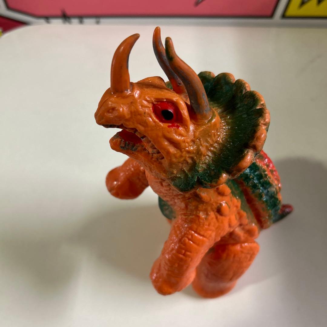 当時物　大協　トリケラトプス　怪獣　ソフビ トリケラトプス（大協版・小） – 昭和玩具研究+発表