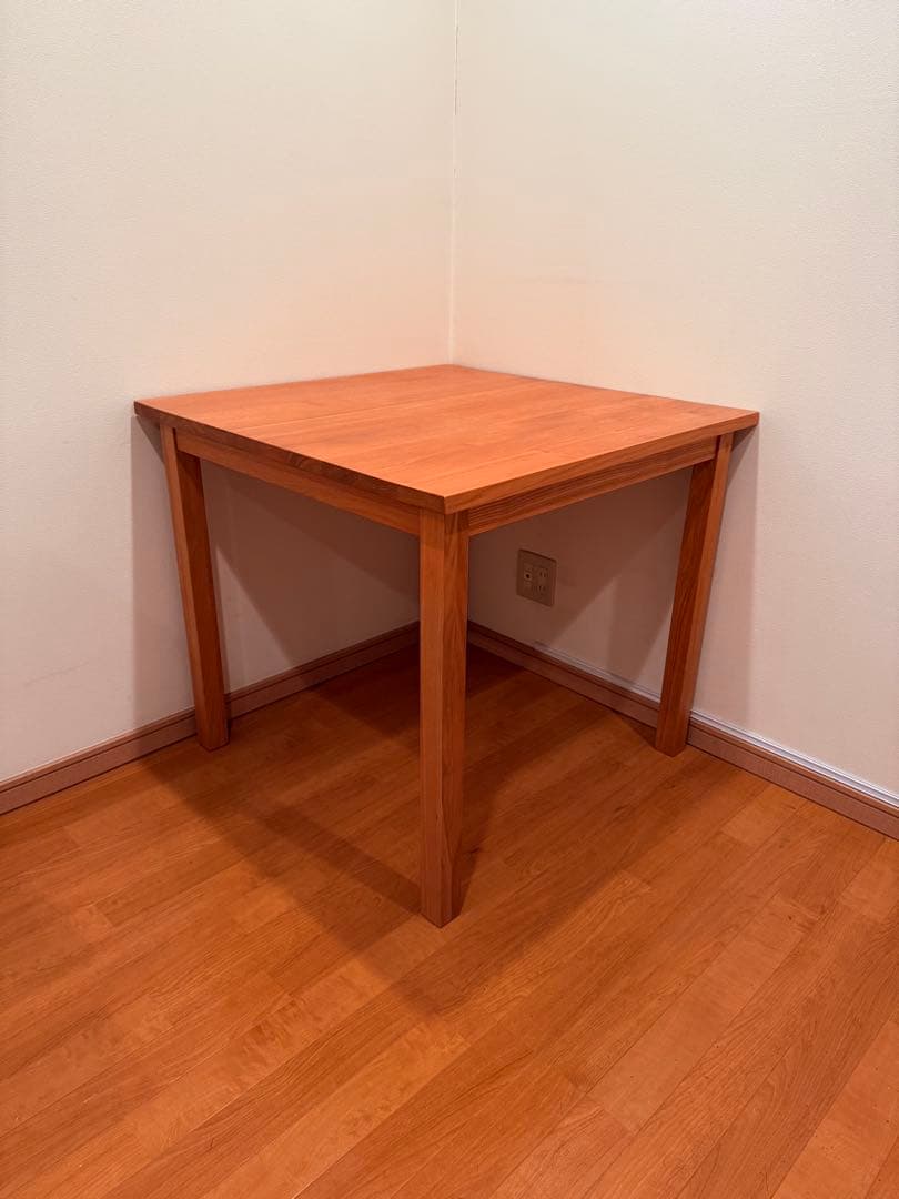 無印良品 木製テーブル 80cm 引取り限定 木製テーブル 引出付 節あり 幅80cm | 無印良品