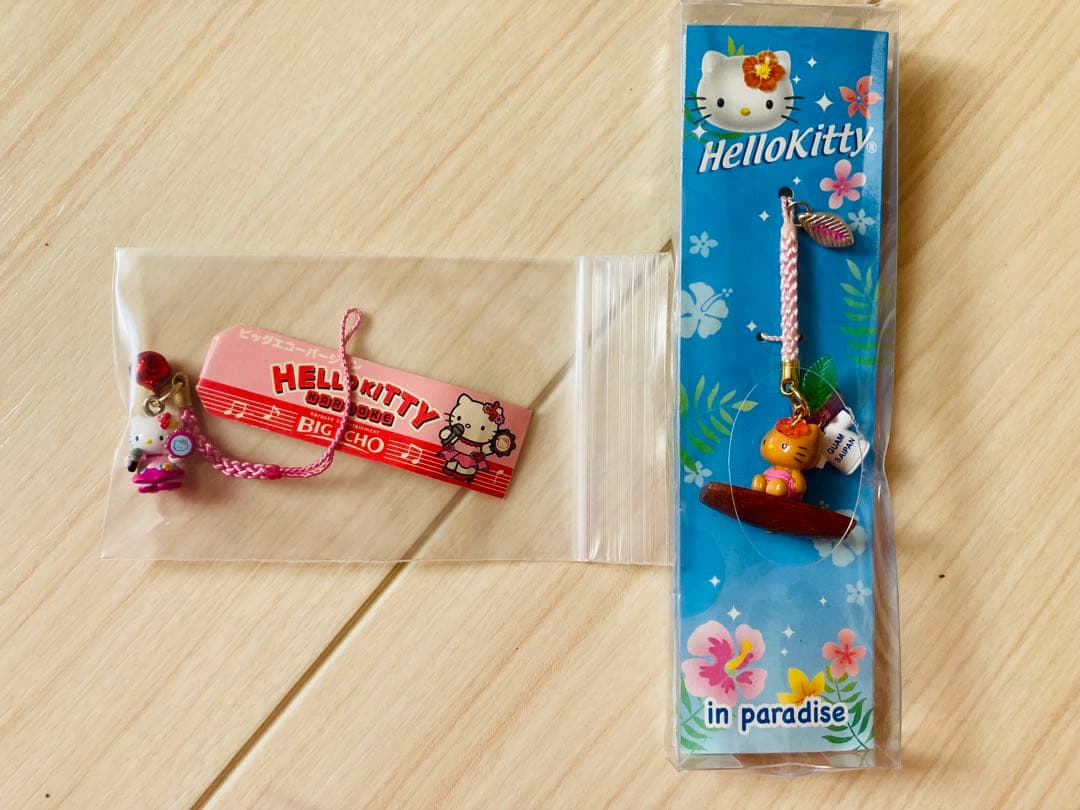 キティ　グアム　限定　ビッグエコー　根付け　ご当地　BIC ECHO キーホルダ グアム 🇬🇺 괌】 グアムのABCストアで 日焼けキティーちゃんや