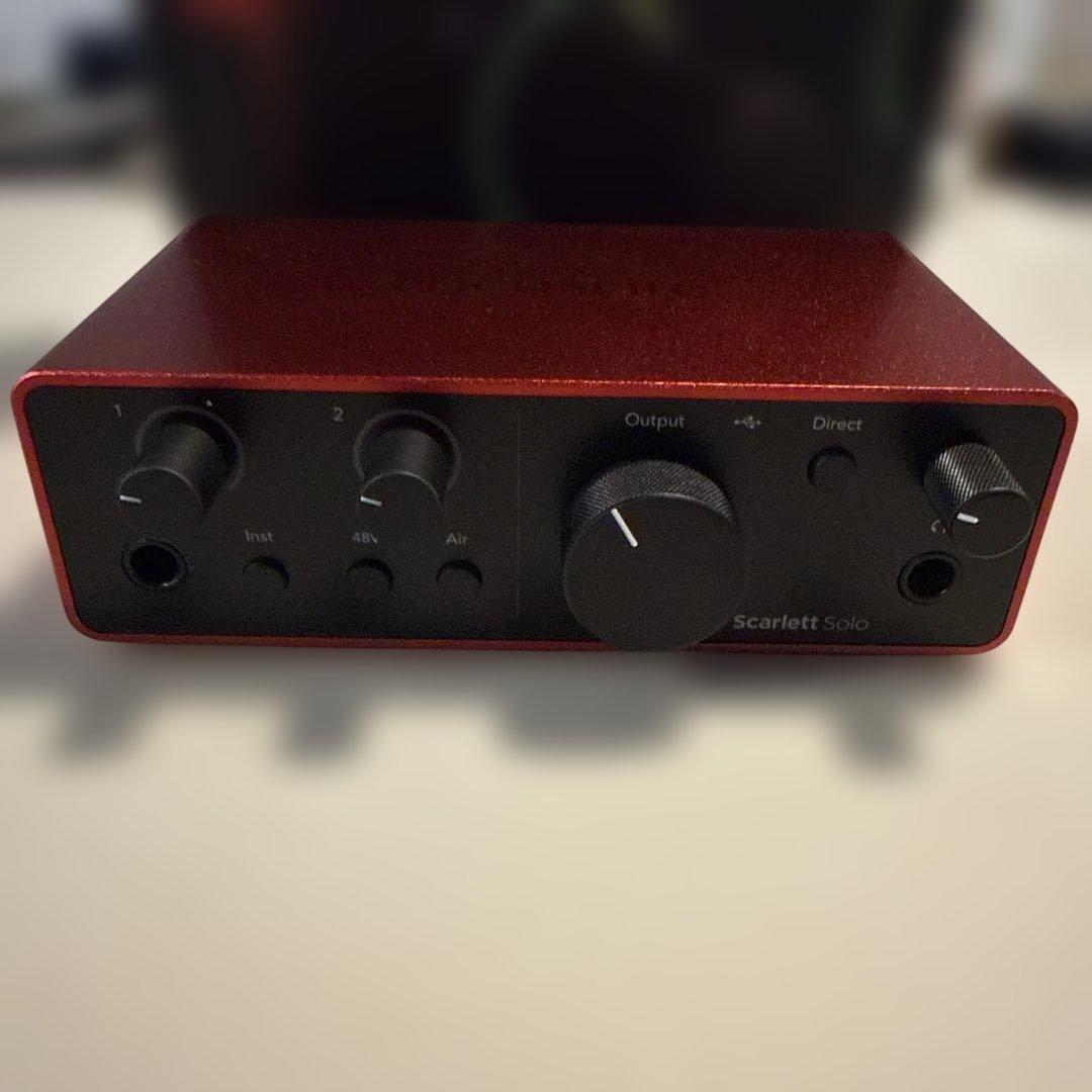 Focusrite Scarlett Solo gen4 2025/9購入 Focusrite Scarlett Solo Gen 4 USB Audio Interface | zZounds
