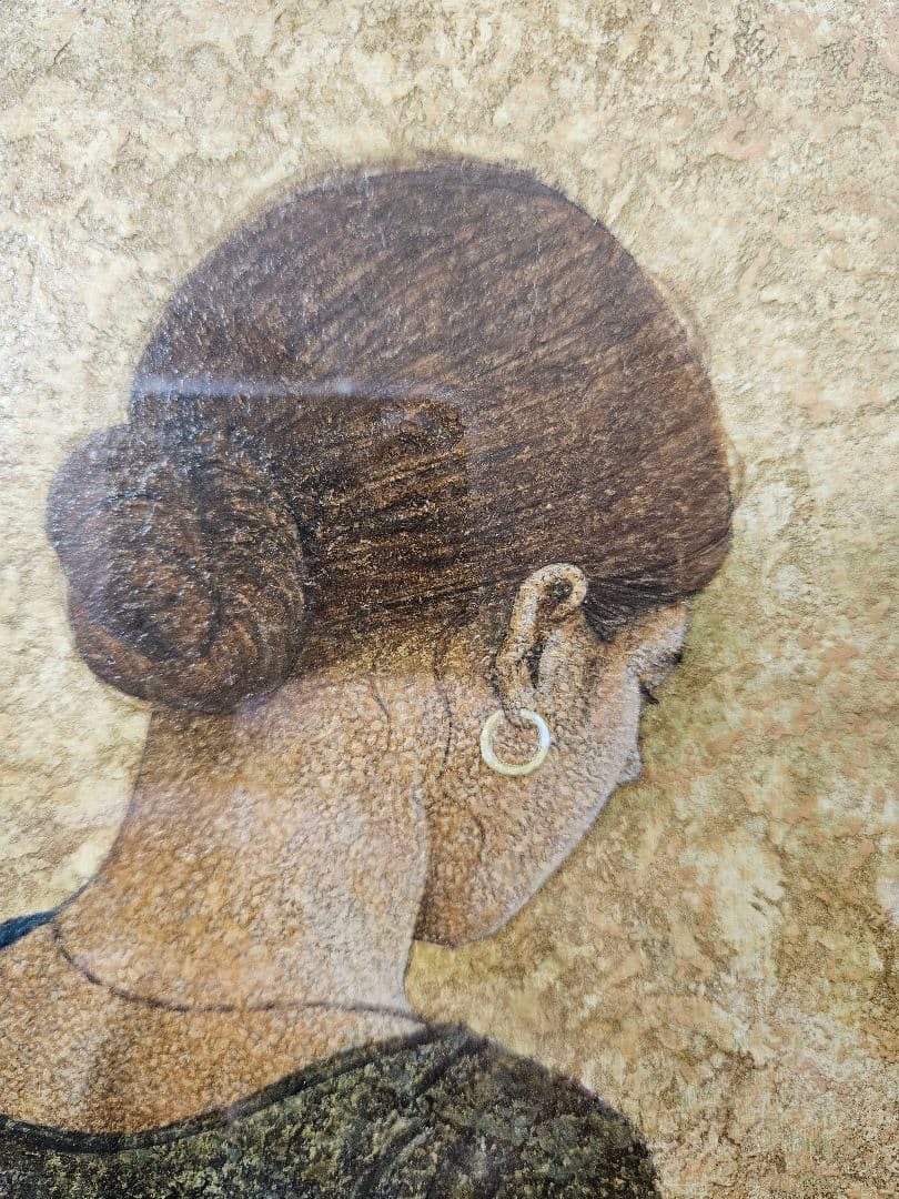 佐藤秀人 「ものおもい」女性像 旅の画家 繊細絵画世界 百貨店個展