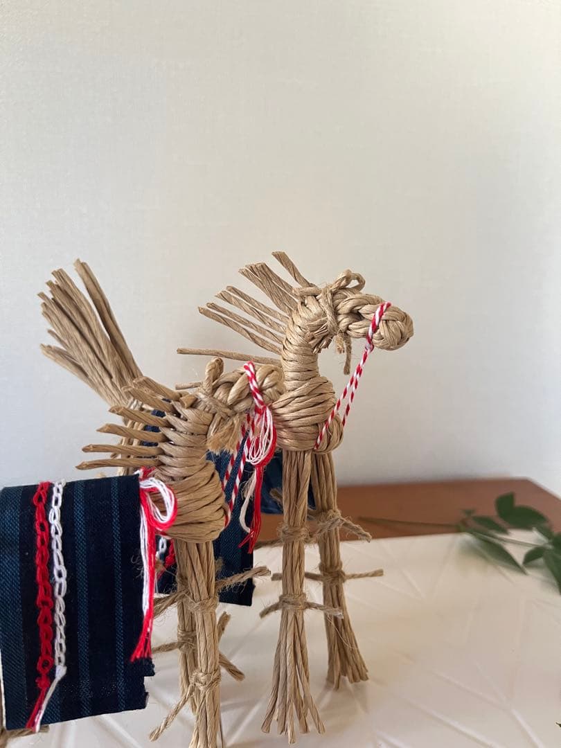 藁馬 お正月飾り 笑馬 干支 インテリア 馬 しめ縄 正月 - メルカリ