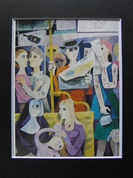 堂本印象 「メトロ」 超希少画集より、新品額装付 堂本印象の作品を観に行ったので。｜西川明美