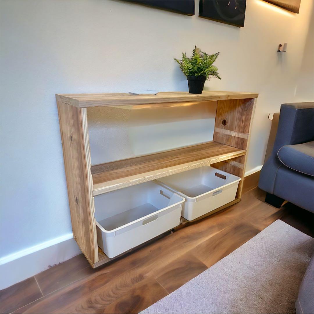 木製ラック・ウッドラック Samic SPR-14060(NA)T ウッドラック YAMAZEN(山善) 材質:木 幅600mm奥行300mm