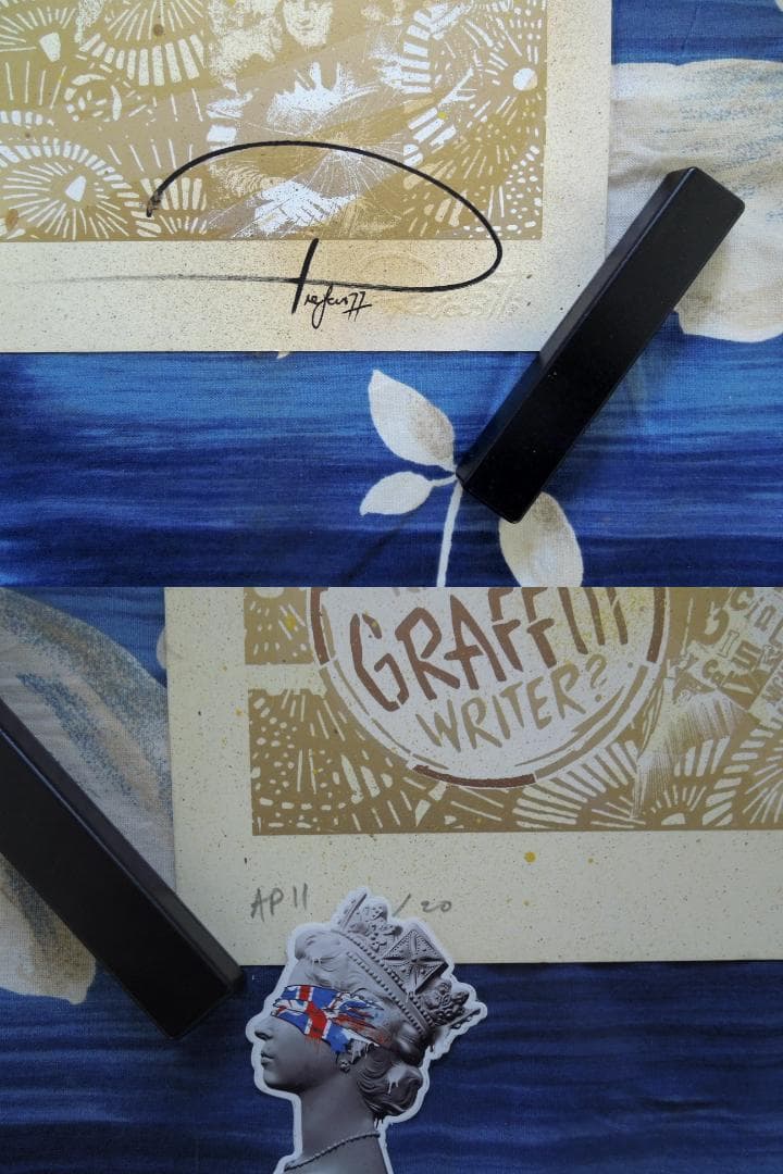 真作 prefab77 直筆サイン ゴールド kyne 村上隆 ロッカクアヤコ