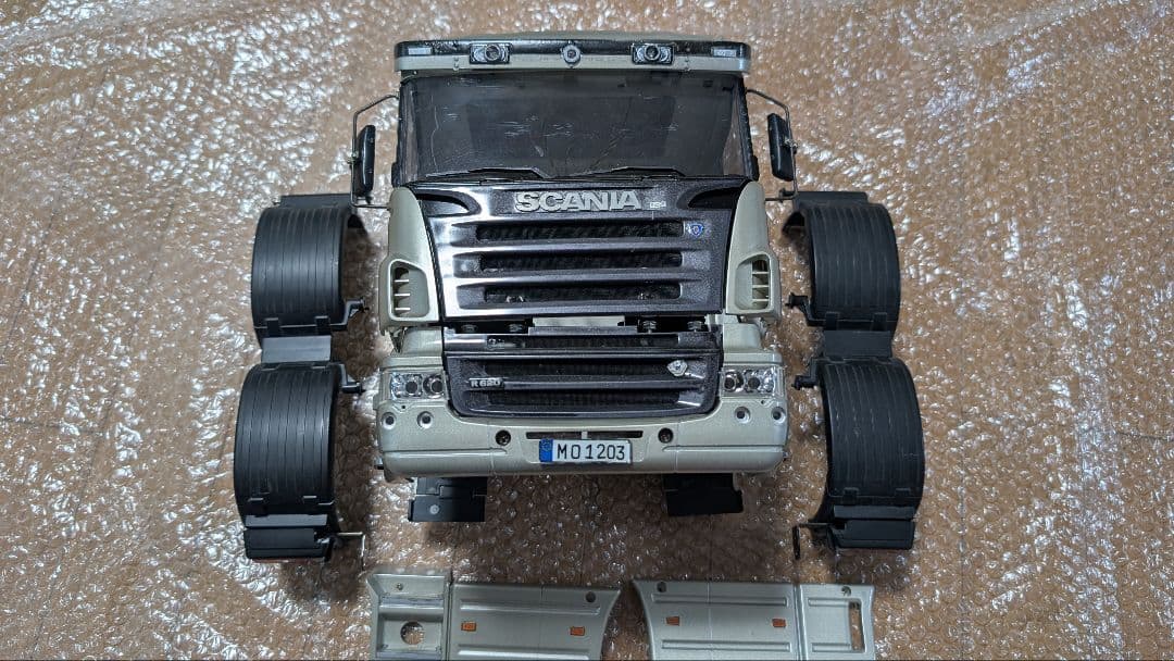 スカニア 1/14 キャビン ボディ タミヤ トレーラー タミヤ 1/14 電動RCビッグトラックシリーズ スカニア 770 S 8×4/4
