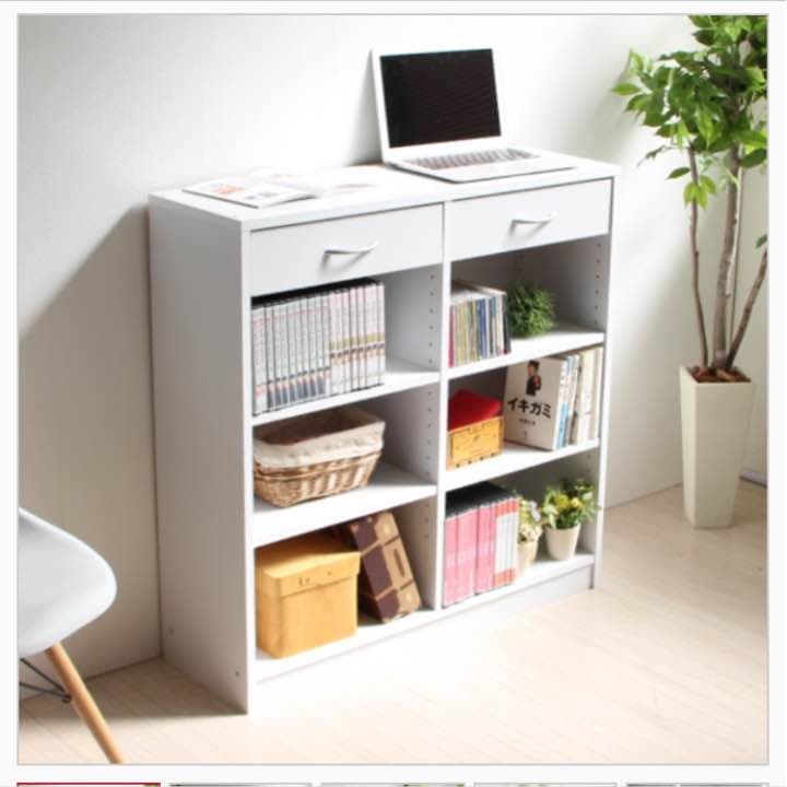 本棚 壁面収納 木製シェルフ 多目的収納ラック 幅90cm　ホワイト 90 オープンシェルフ ラック 棚 見せる収納 木目 ホワイト グレー