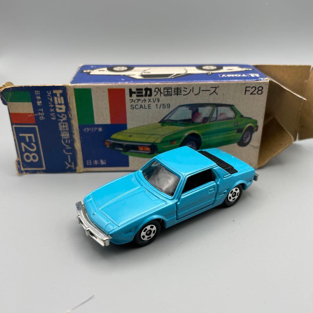 トミカ　外国車シリーズ　F28 フィアットX1/9 ミニカーショップ ケンボックス トミカ 青箱☆F28-1-2☆フィアットX1/9