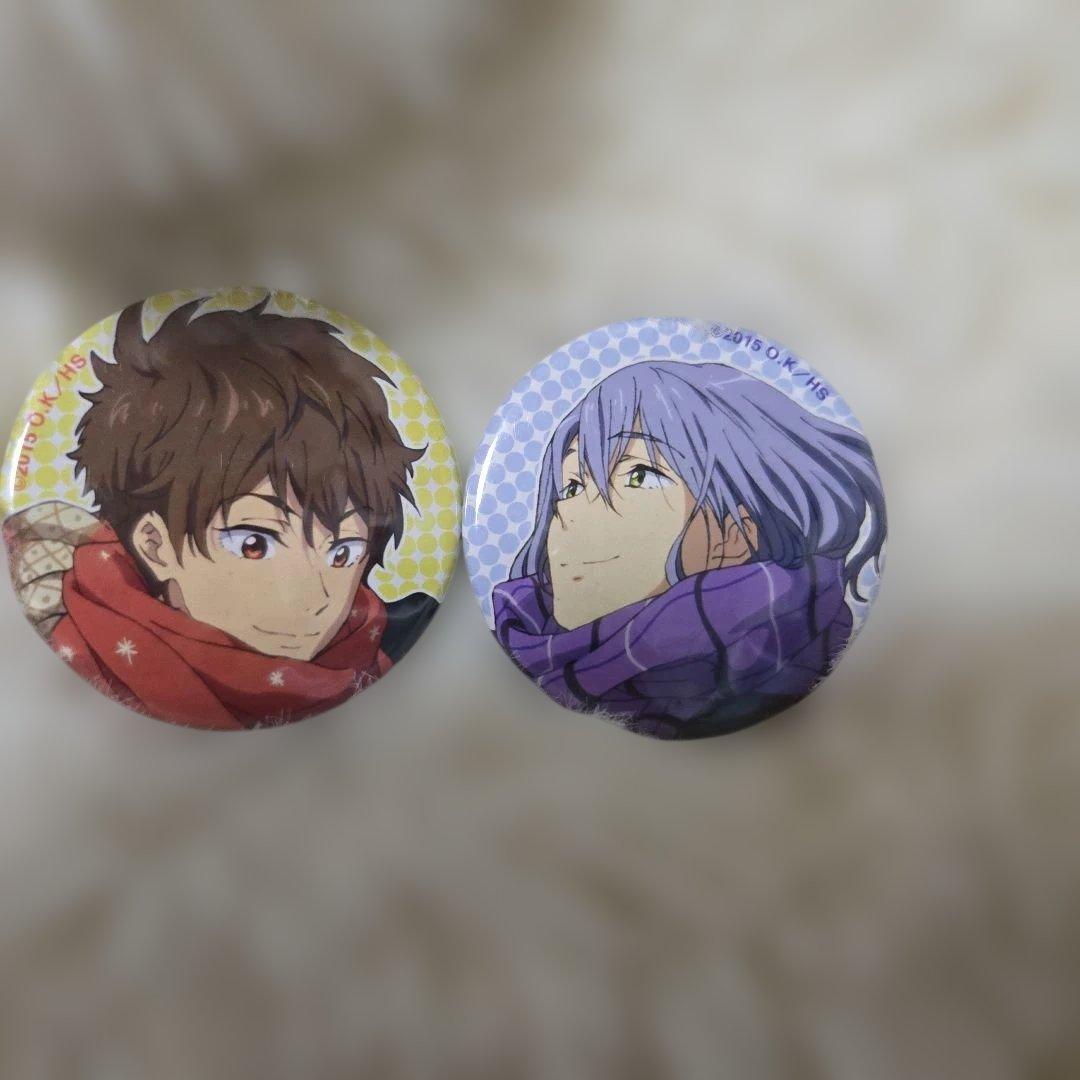 ハイ☆スピード! 缶バッジ 桐嶋夏也 芹沢尚 2015年 プレビュー｜映画 ハイ☆スピード！-Free! Starting Days- 激推し缶