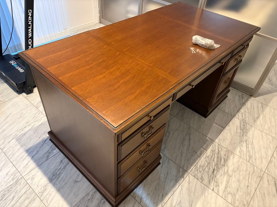 木製大型デスク 引き出し付き 楽天市場】【期間限定11700円引き】【レビュー☆4.5以上】2点セット