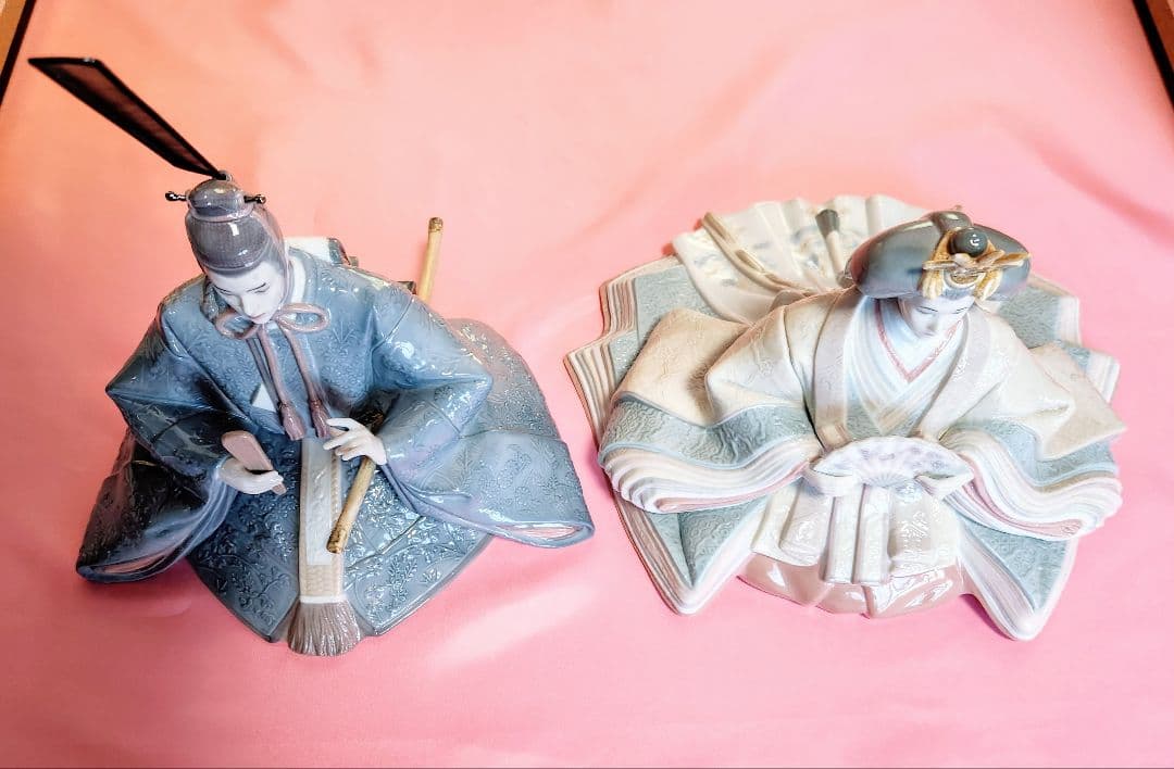 かえ二郎リヤドロ 《極美品》【親王飾り・お内裏様セット】　雛人形セット