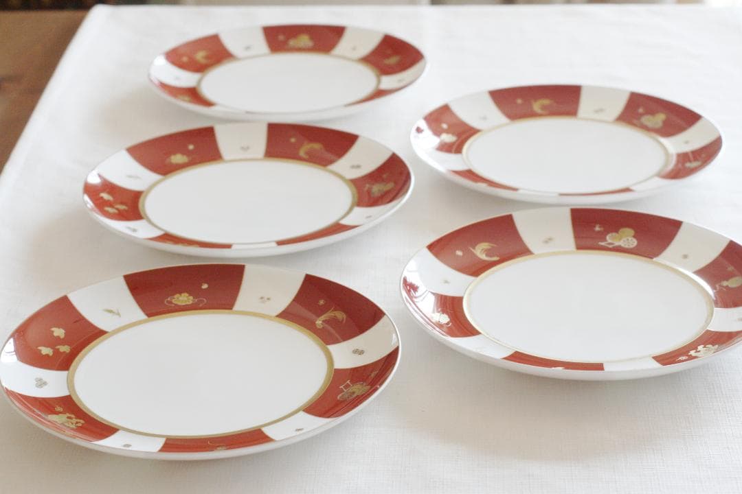 【５枚セット】NIKKO　金沢コレクション　かぐら　プレート　大皿　丸皿 21cm丸皿｜中華用ブランド食器プレート｜ORIENTAL｜ニッコー公式