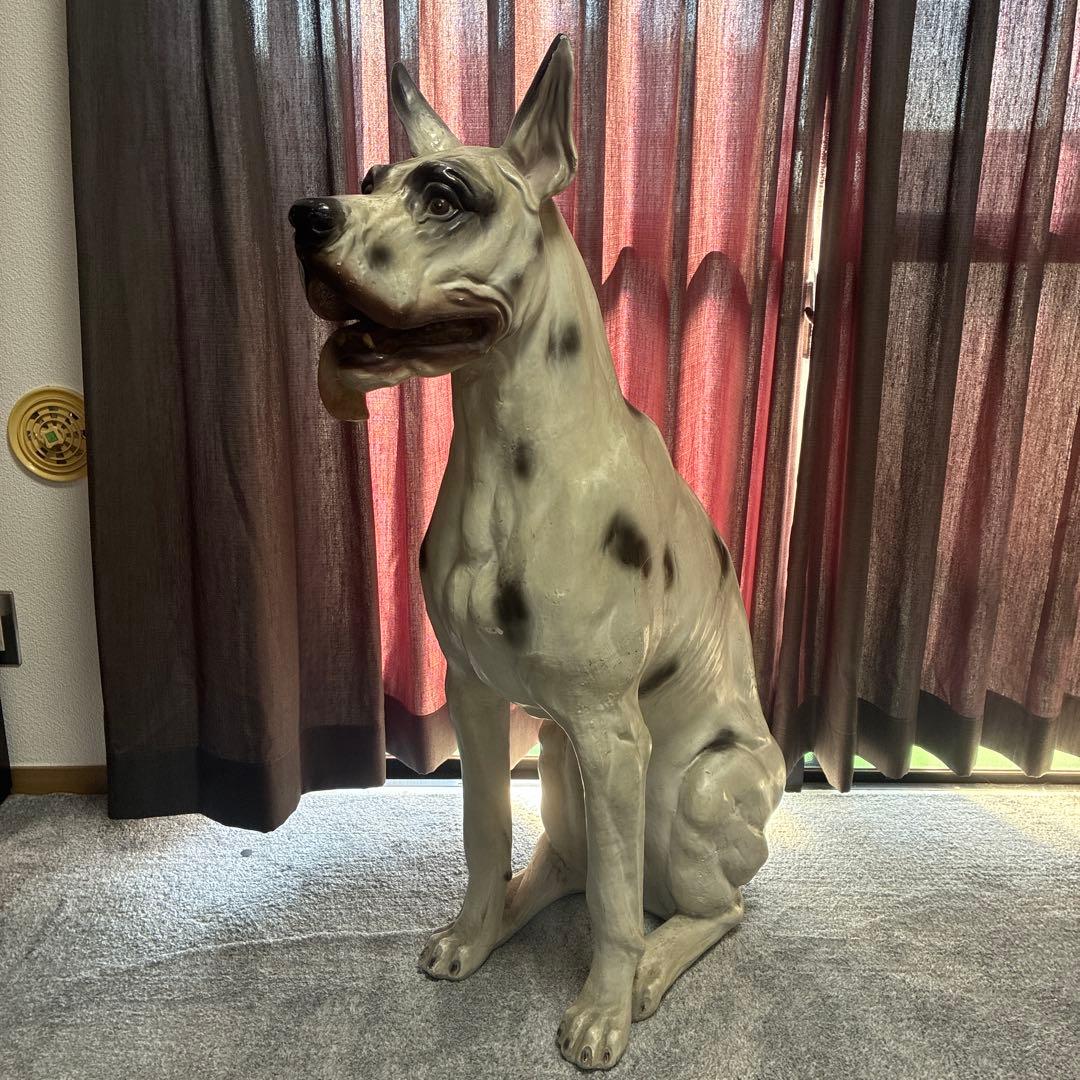 大型犬 グレートデーン 犬 置物 オブジェ 約110cm ヴィンテージ 希少 楽天市場】グレートデン Great Dane - Standing - 強化プラスチック