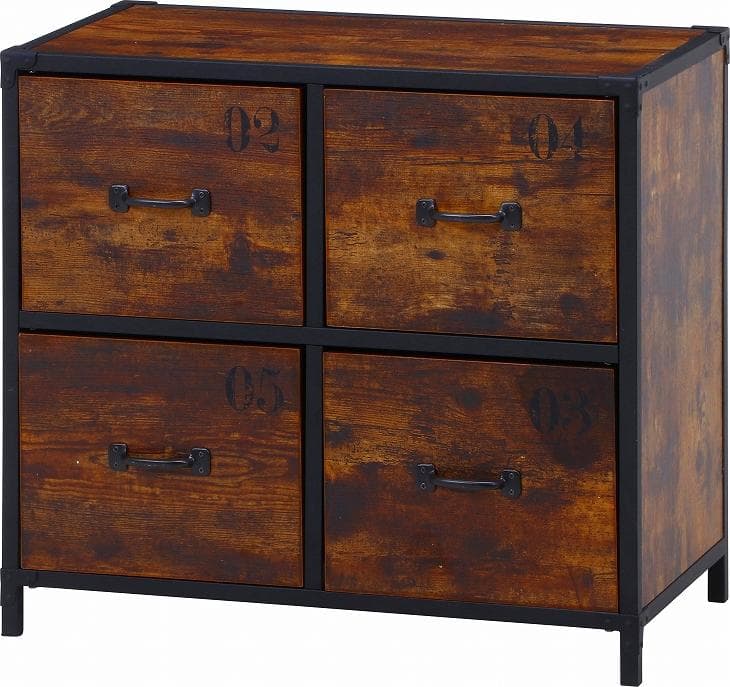 【新品・送料無料】クルト　４マスチェスト 楽天市場】チェスト 北欧 タンス 4段 ウッドトップノックダウン