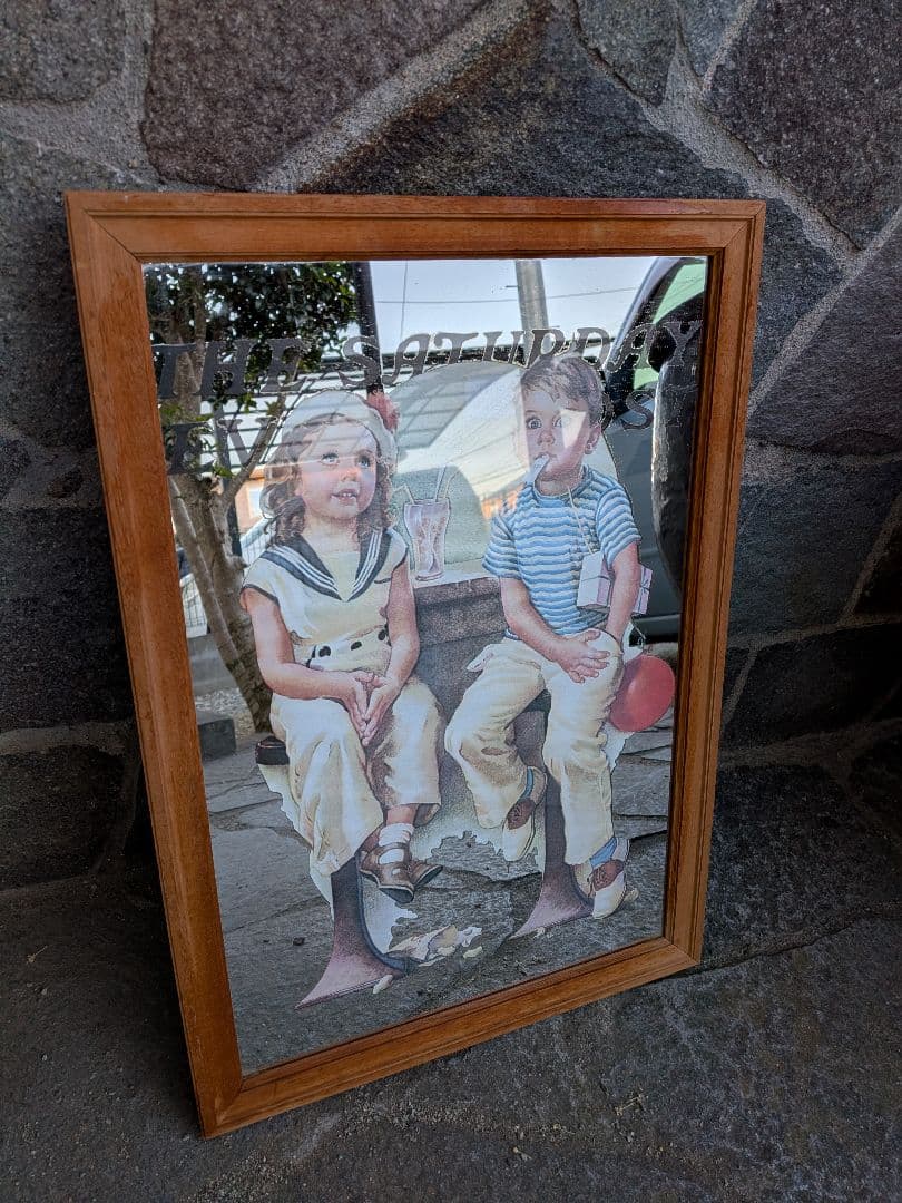 ビンテージパブミラー 明日、金曜は定休日です🙇🏻‍♂️ MICHELOB ビンテージ パブミラーをHP