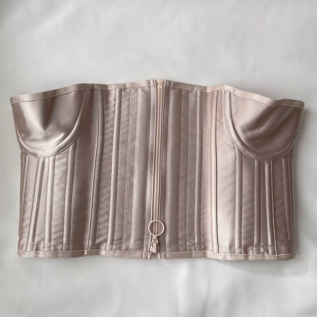 元鈴木さん コルセット キンバリー Mサイズピンクシャンタン コルセット | Kimberly (キンバリー)|Enchanted corset by Pinup Closet