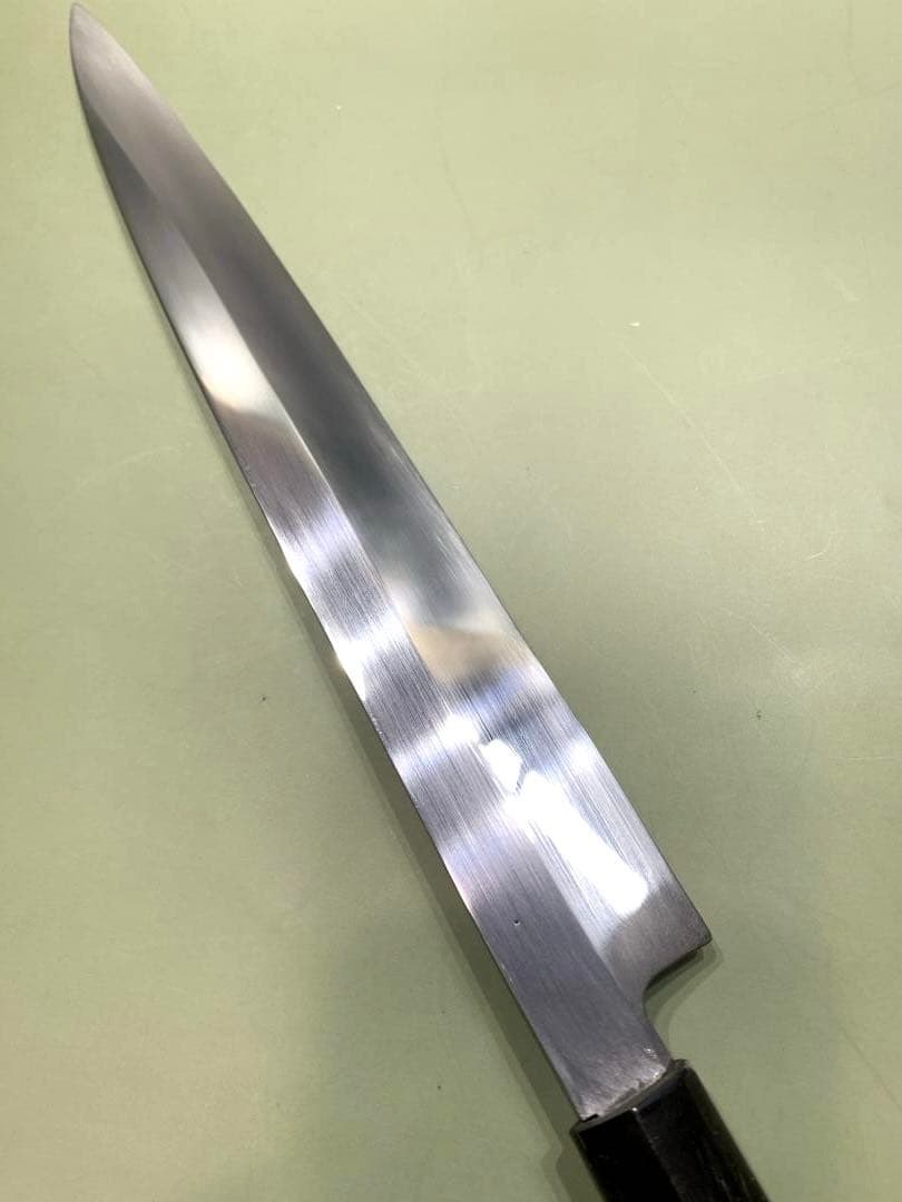 一文字光秀　柳刃包丁　刃渡り26cm 堺一文字光秀 V10本霞 柳刃包丁