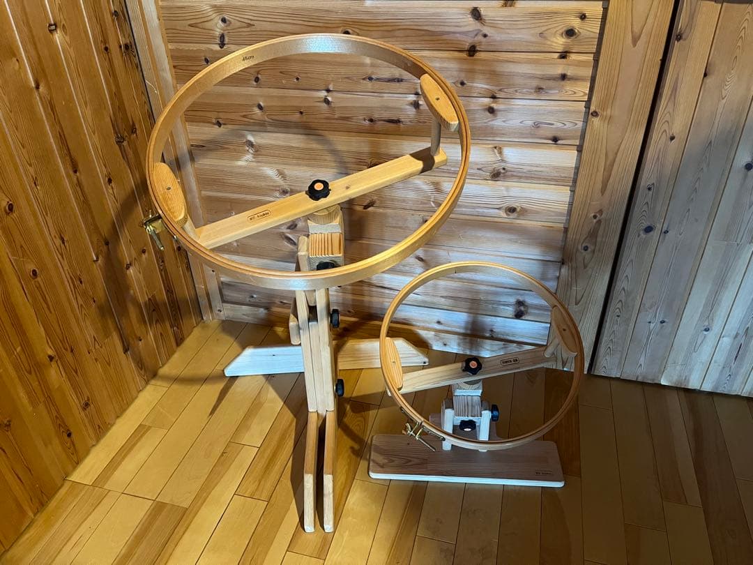 木製パッチワークスタンド＆ラップフープ　2台セット 楽天市場】キルティング用フープスタンドセット 40cm メーカー直送 代