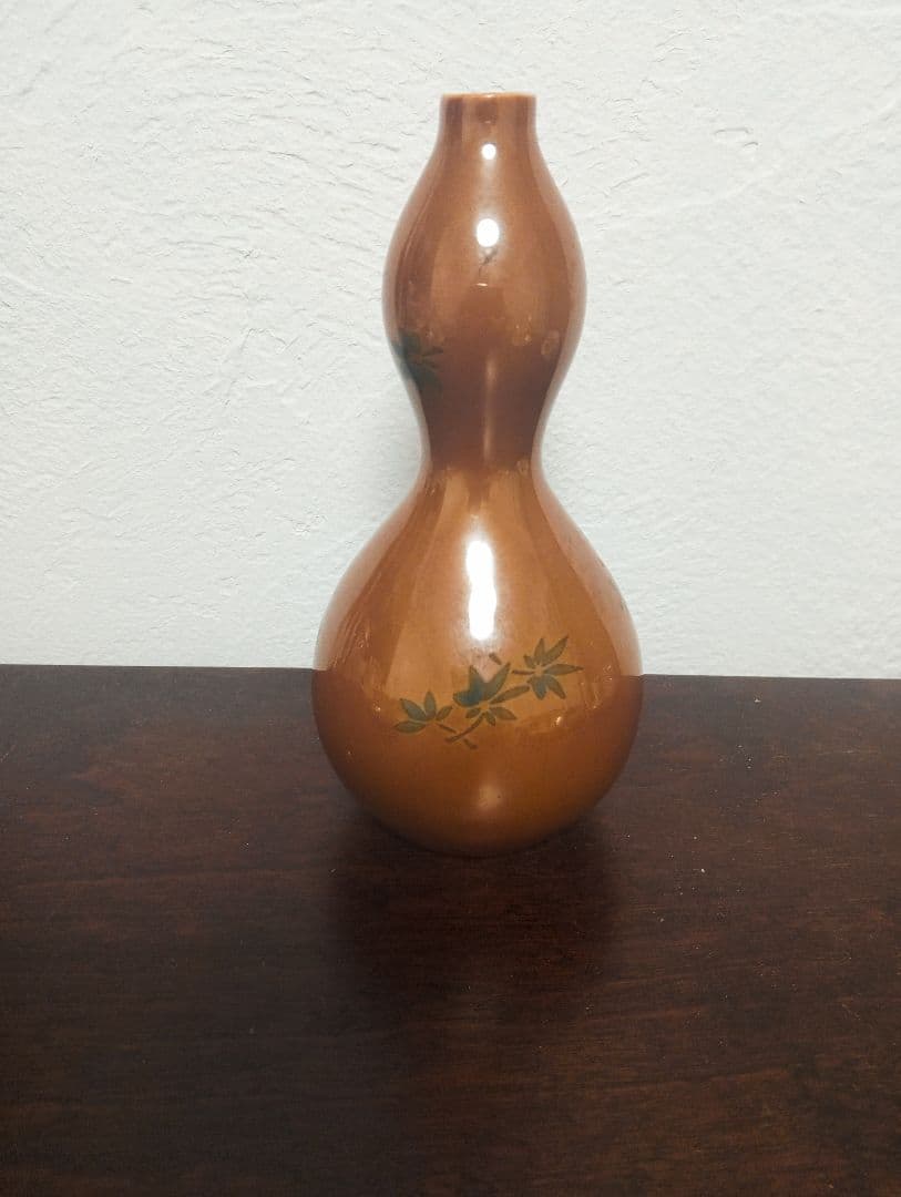 明治工芸品　瀬戸焼　川本桝吉　瓢箪花瓶　里帰り 明治工芸品 瀬戸焼 川本桝吉 瓢箪花瓶 里帰り 明治工芸品 瀬戸焼 川本