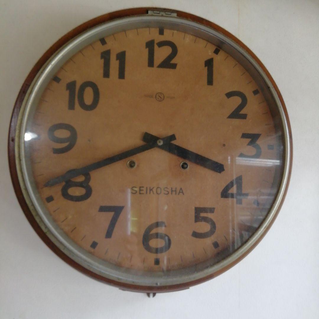 大きな古時計　アンティークな時計　ゼンマイ　ボンボン時計 精巧社 SEIKO ゼンマイ時計 ボンボン時計 昭和レトロ アンティーク品