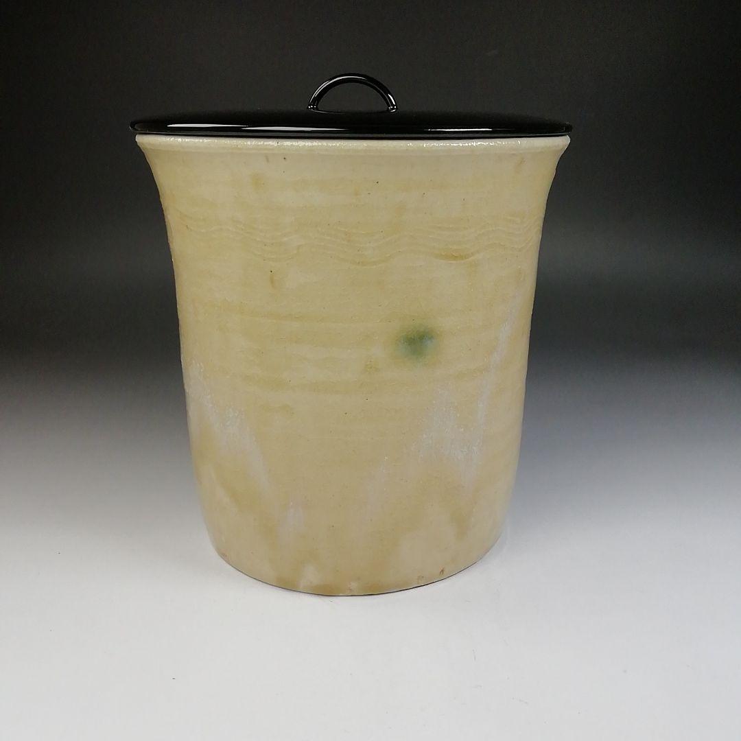 T688 水指 『黄瀬戸 棒ノ先』『加藤芳右衛門 造』 共箱 茶道具